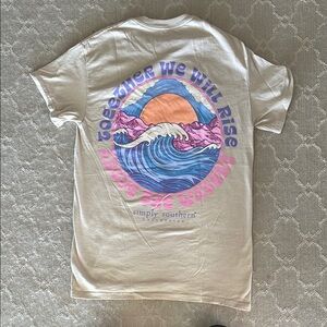 NWOT Simply Southern “Together We Will Rise Above the Waters” Graphic T-Shirt